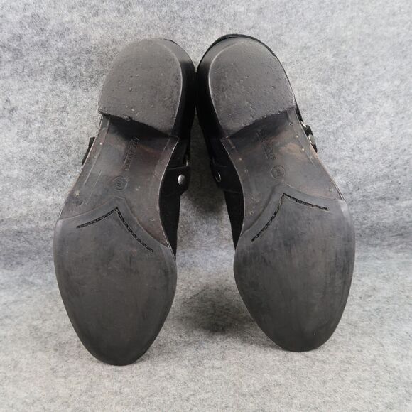 AllSaints Shoes Womens 40 Bootie Harness Leather Block Heel Fashion Slip On Boot - Picture 11 of 16